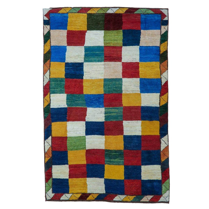 【セミオーダー受付中】  サイズ変更OK　カラー変更OK イラン　シラーズ産　ギャッベ 　（bl-11339）