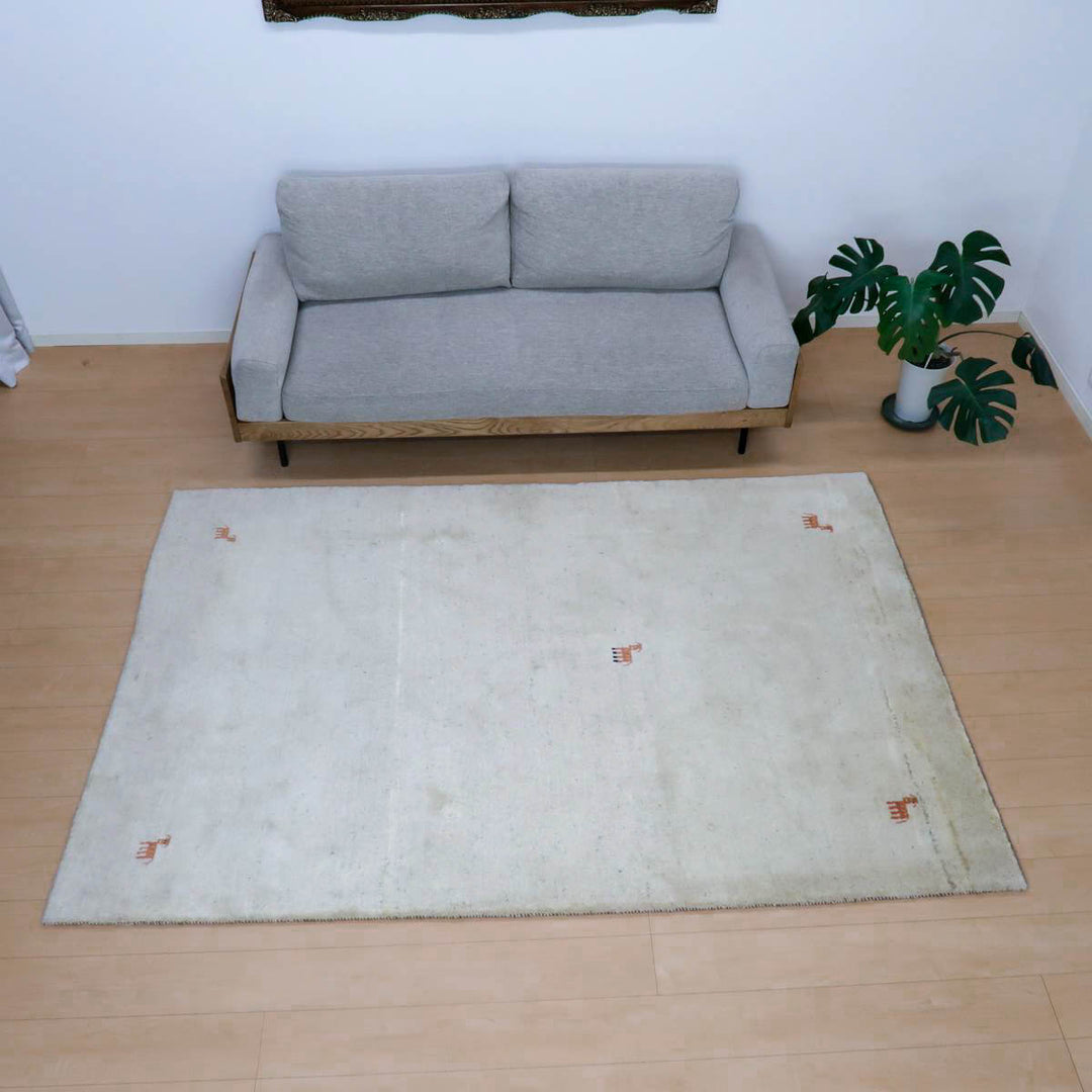 【セミオーダー受付中】  サイズ変更OK　カラー変更OK イラン　シラーズ産　ギャッベ 　（bl-11340）