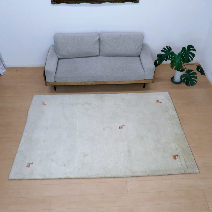 【セミオーダー受付中】  サイズ変更OK　カラー変更OK イラン　シラーズ産　ギャッベ 　（bl-11340）