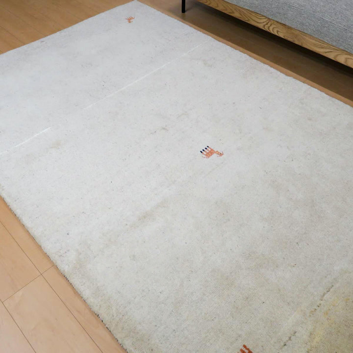 【セミオーダー受付中】  サイズ変更OK　カラー変更OK イラン　シラーズ産　ギャッベ 　（bl-11340）