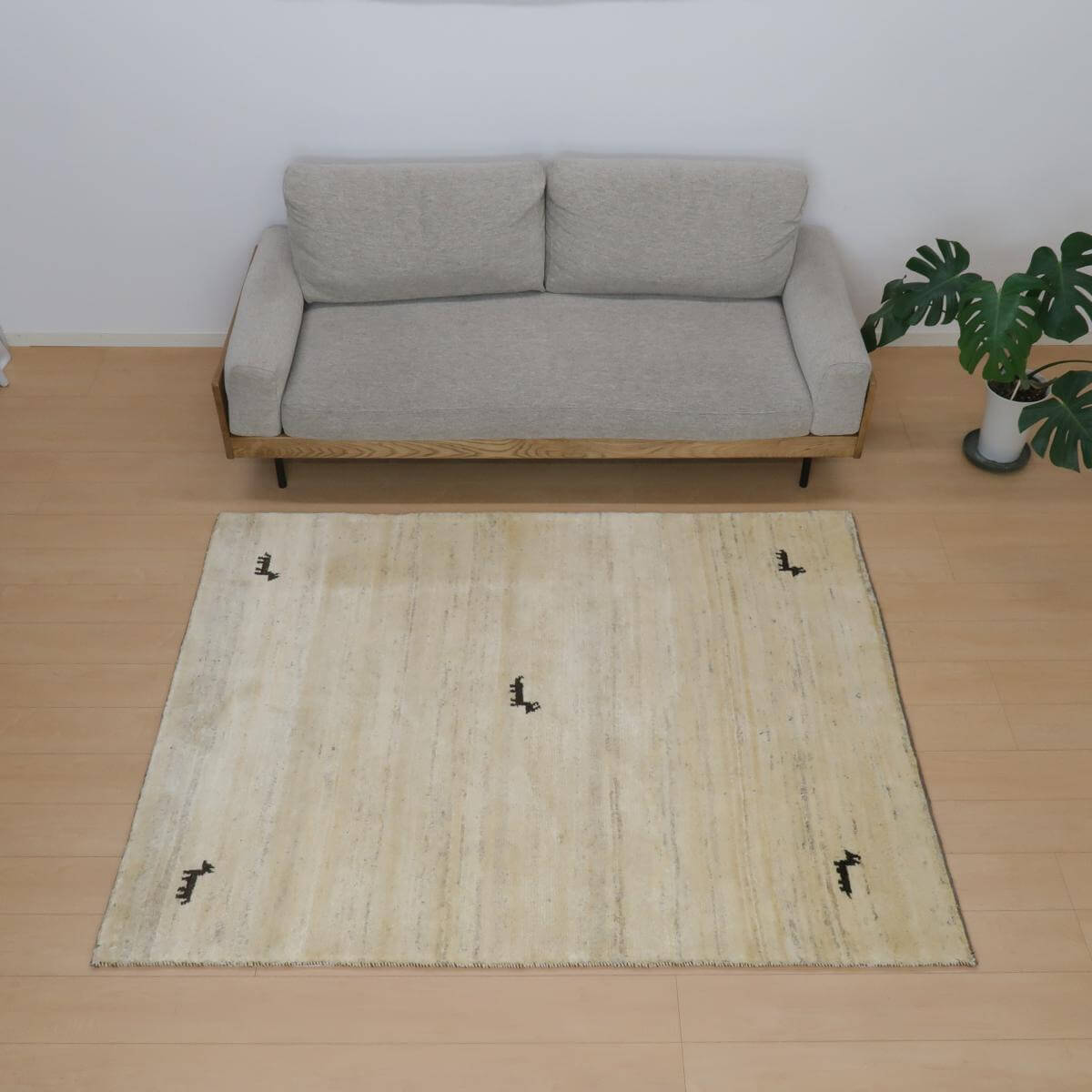 中近東製ギャッベ ギャッベ 192cm x 155cm RJ11345 – ペルシャ絨毯専門店 ペルシャンパトリス