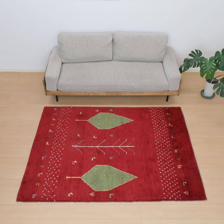 【セミオーダー受付中】  サイズ変更OK　カラー変更OK イラン　シラーズ産　ギャッベ 　（bl-11347）