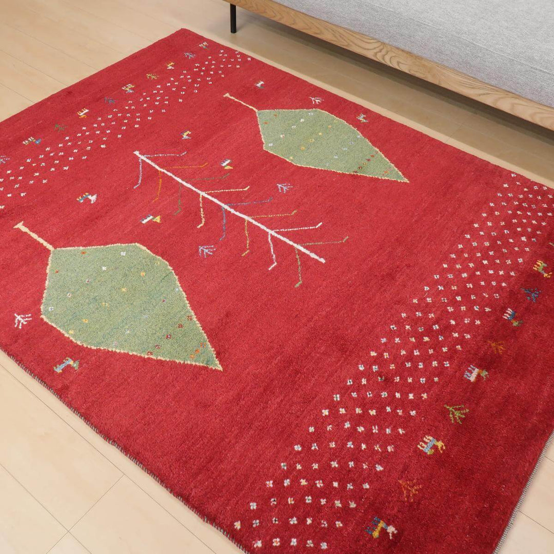 【セミオーダー受付中】  サイズ変更OK　カラー変更OK イラン　シラーズ産　ギャッベ 　（bl-11347）