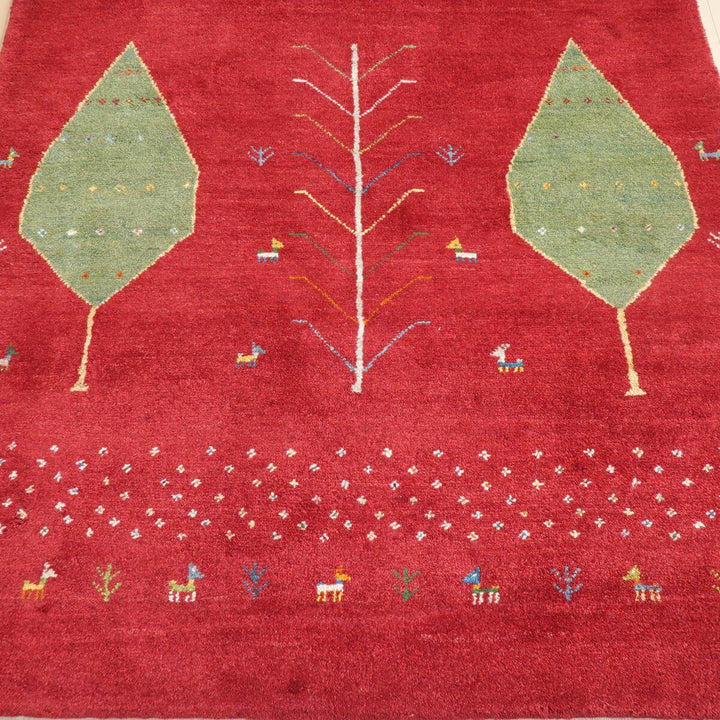 【セミオーダー受付中】  サイズ変更OK　カラー変更OK イラン　シラーズ産　ギャッベ 　（bl-11347）