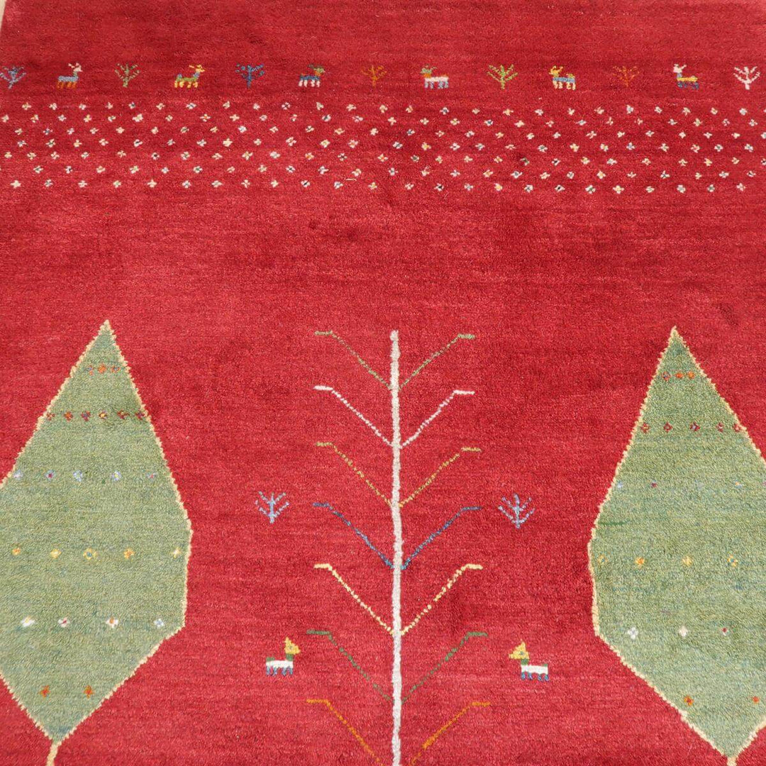 【セミオーダー受付中】  サイズ変更OK　カラー変更OK イラン　シラーズ産　ギャッベ 　（bl-11347）