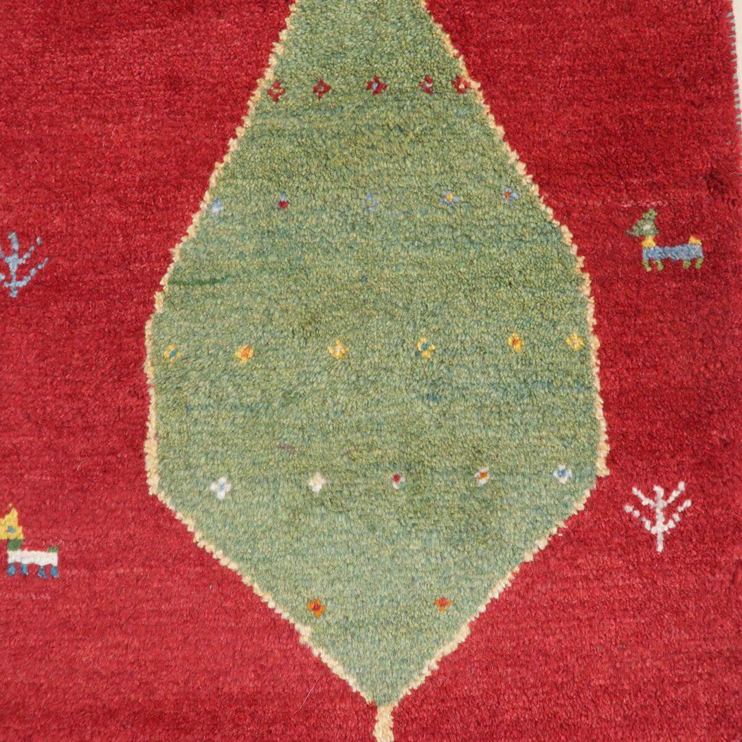 【セミオーダー受付中】  サイズ変更OK　カラー変更OK イラン　シラーズ産　ギャッベ 　（bl-11347）