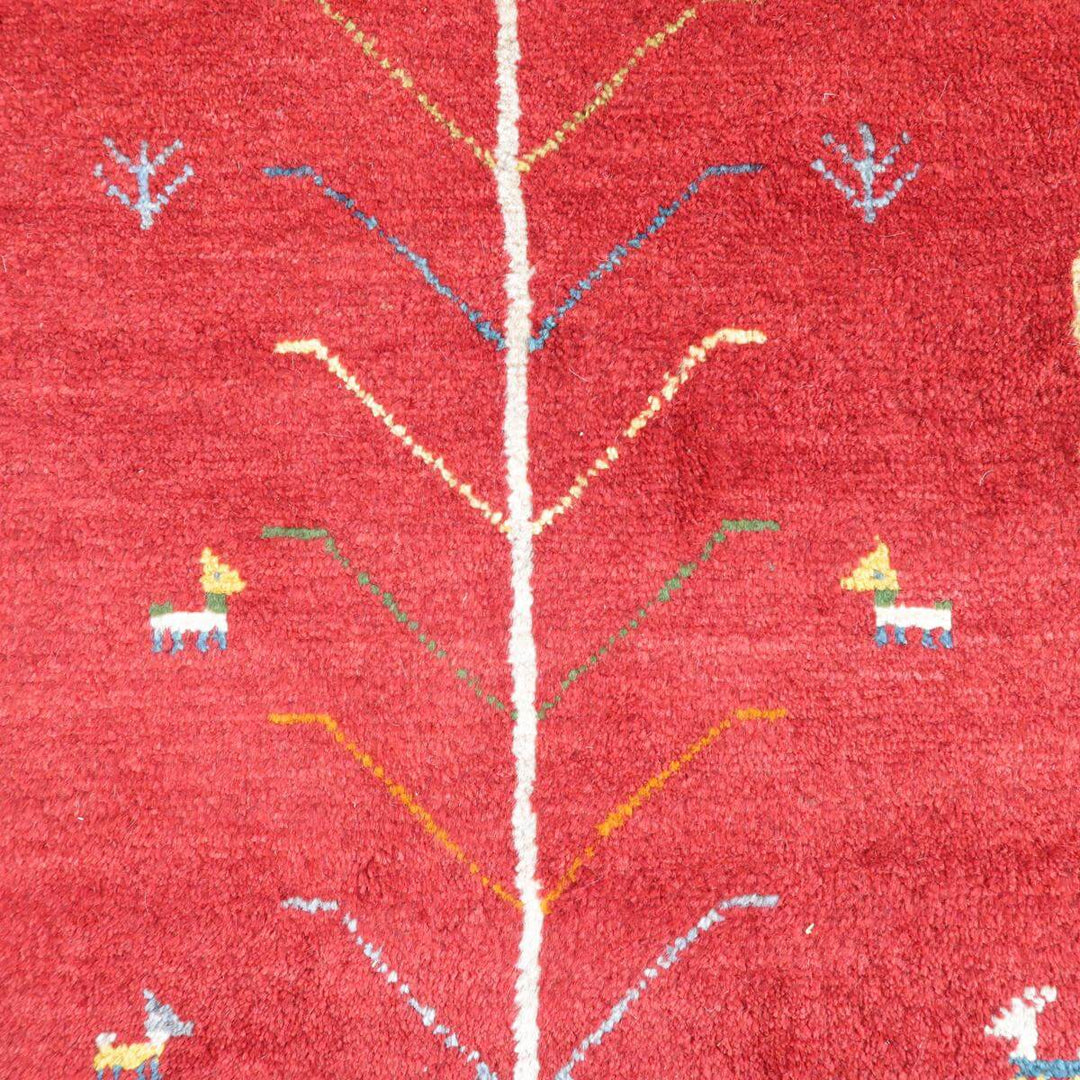 【セミオーダー受付中】  サイズ変更OK　カラー変更OK イラン　シラーズ産　ギャッベ 　（bl-11347）