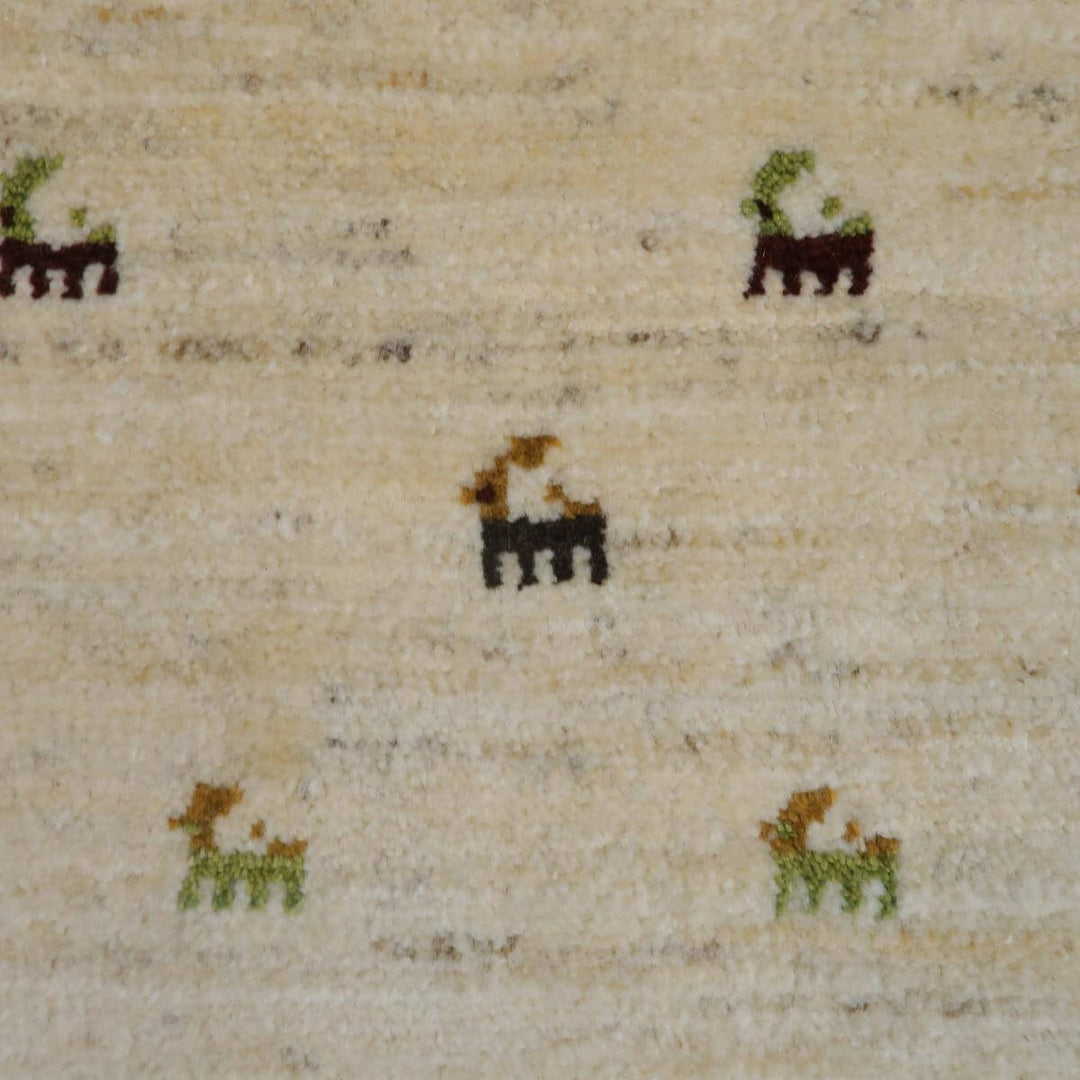 【セミオーダー受付中】  サイズ変更OK　カラー変更OK イラン　シラーズ産　ギャッベ 　（bl-11352）