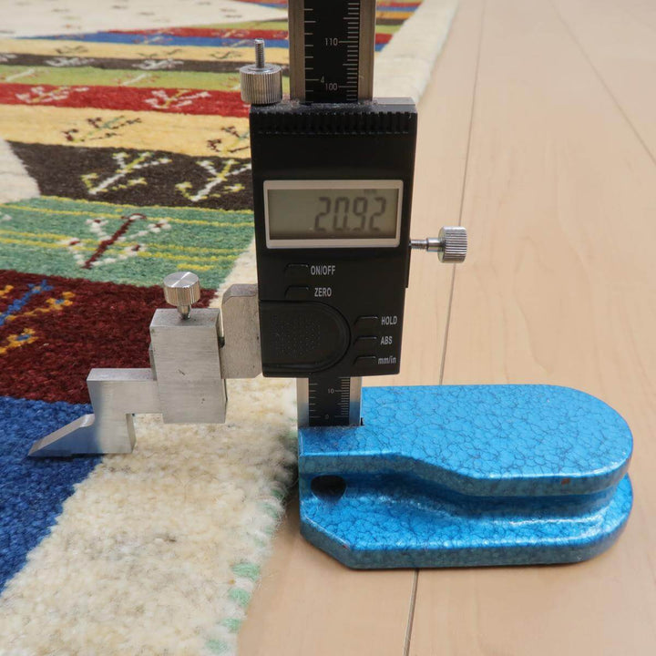 【セミオーダー受付中】  サイズ変更OK　カラー変更OK イラン　シラーズ産　ギャッベ 　（bl-11352）