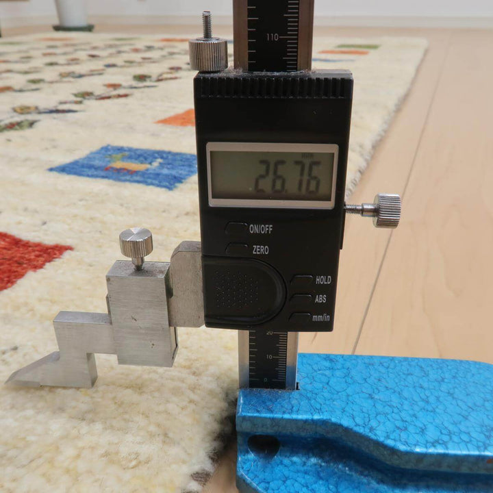 【セミオーダー受付中】  サイズ変更OK　カラー変更OK イラン　シラーズ産　ギャッベ 　（bl-11355）