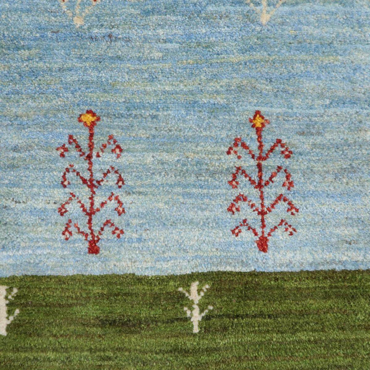 【セミオーダー受付中】  サイズ変更OK　カラー変更OK イラン　シラーズ産　ギャッベ 　（bl-11361）