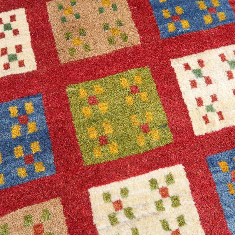 【セミオーダー受付中】  サイズ変更OK　カラー変更OK イラン　シラーズ産　ギャッベ 　（bm-10341）