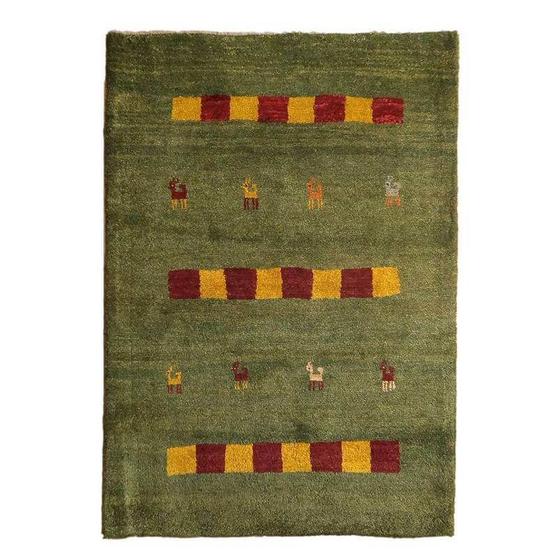 【セミオーダー受付中】  サイズ変更OK　カラー変更OK イラン　シラーズ産　ギャッベ 　（bm-10453）