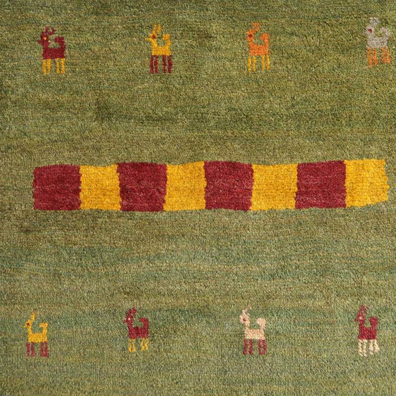 【セミオーダー受付中】  サイズ変更OK　カラー変更OK イラン　シラーズ産　ギャッベ 　（bm-10453）