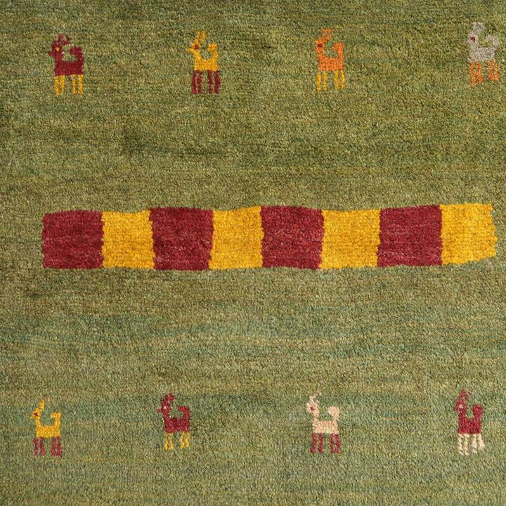 【セミオーダー受付中】  サイズ変更OK　カラー変更OK イラン　シラーズ産　ギャッベ 　（bm-10453）