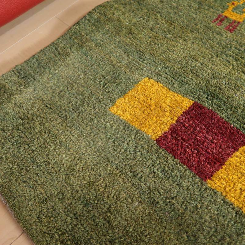 【セミオーダー受付中】  サイズ変更OK　カラー変更OK イラン　シラーズ産　ギャッベ 　（bm-10453）