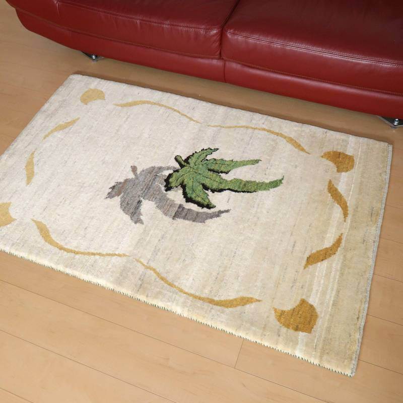 【セミオーダー受付中】  サイズ変更OK　カラー変更OK イラン　シラーズ産　ギャッベ 　（bm-10466）