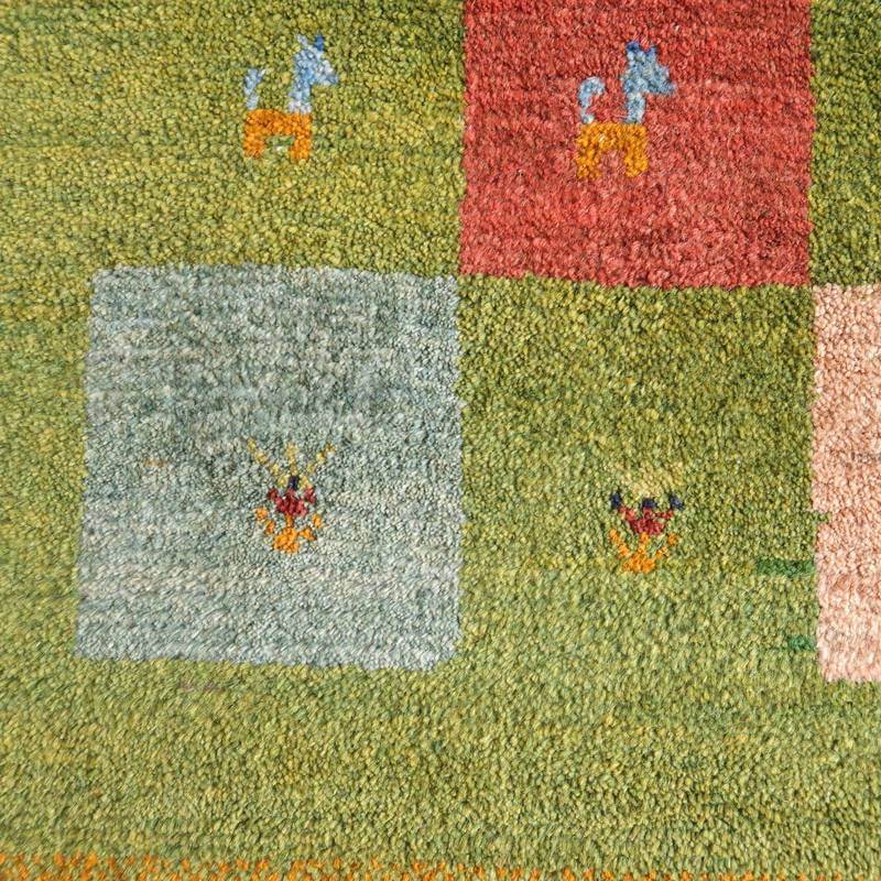 【セミオーダー受付中】  サイズ変更OK　カラー変更OK イラン　シラーズ産　ギャッベ 　（bm-10532）