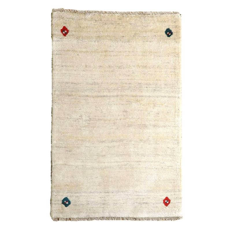 美品 ギャッベ アクセントラグ 144×97cm　ナチュラル ラグ 絨毯 ギャッベ 訳あり おしゃれ 6畳 六畳 240×330