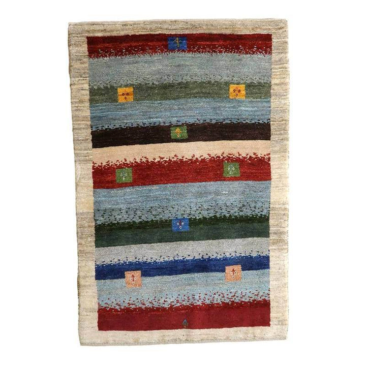 【セミオーダー受付中】  サイズ変更OK　カラー変更OK イラン　シラーズ産　ギャッベ 　（bm-10549）