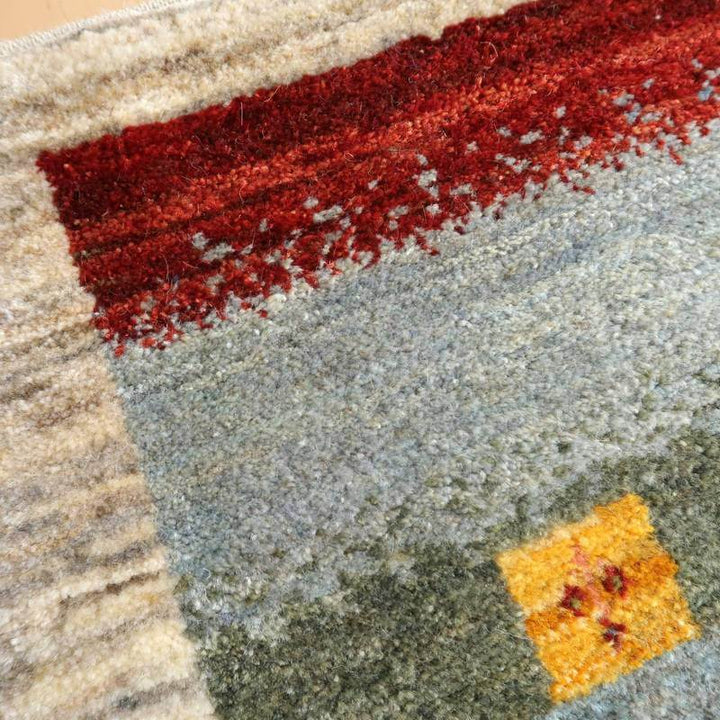 【セミオーダー受付中】  サイズ変更OK　カラー変更OK イラン　シラーズ産　ギャッベ 　（bm-10549）