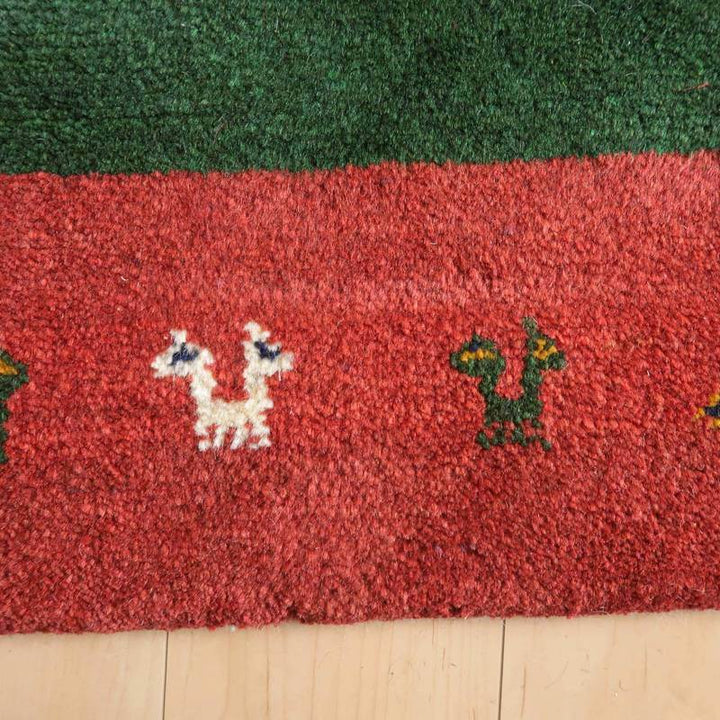 【セミオーダー受付中】  サイズ変更OK　カラー変更OK イラン　シラーズ産　ギャッベ 　（bm-10556）