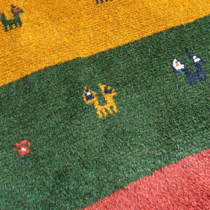 【セミオーダー受付中】  サイズ変更OK　カラー変更OK イラン　シラーズ産　ギャッベ 　（bm-10556）