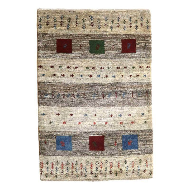 【セミオーダー受付中】  サイズ変更OK　カラー変更OK イラン　シラーズ産　ギャッベ 　（bm-10562）