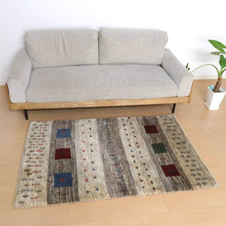 【セミオーダー受付中】  サイズ変更OK　カラー変更OK イラン　シラーズ産　ギャッベ 　（bm-10562）