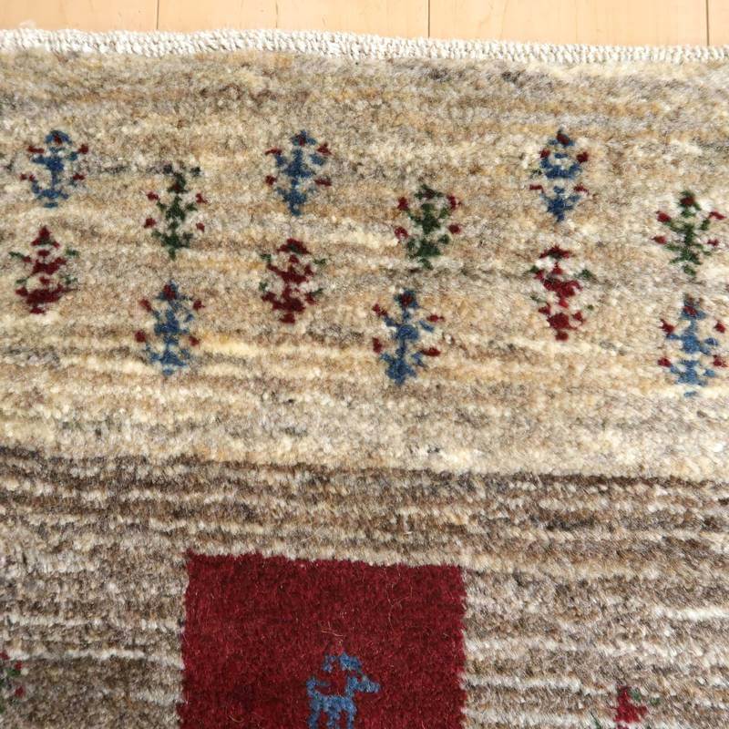 【セミオーダー受付中】  サイズ変更OK　カラー変更OK イラン　シラーズ産　ギャッベ 　（bm-10562）