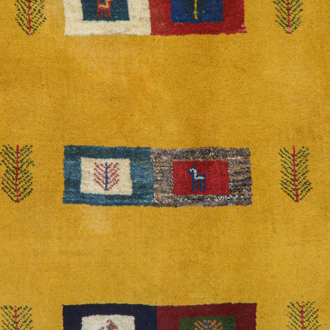 【セミオーダー受付中】  サイズ変更OK　カラー変更OK イラン　シラーズ産　ギャッベ 　（bm-11669）