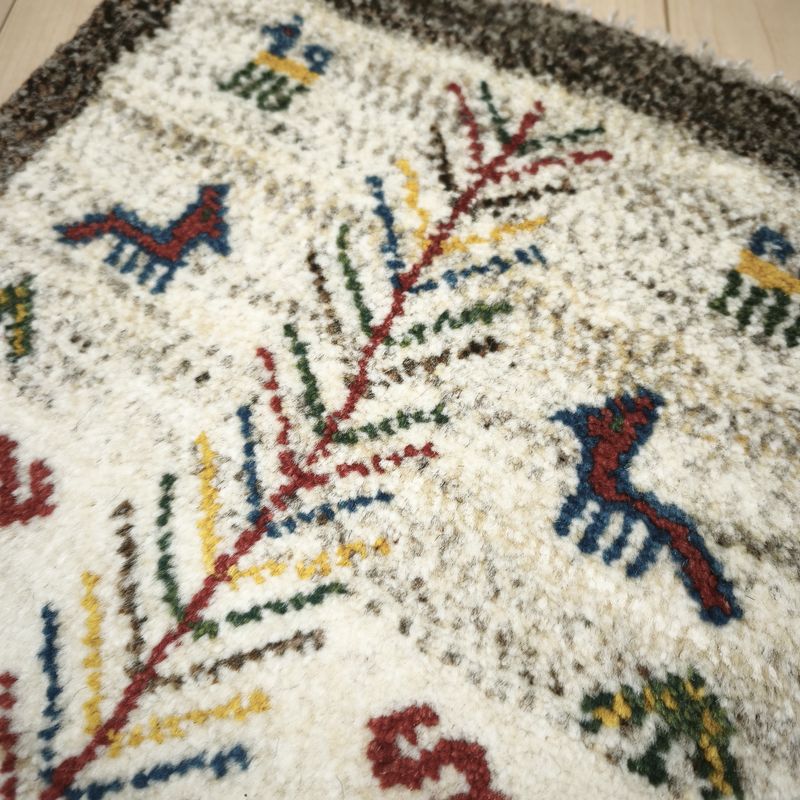 ギャッベ（ギャベ）ラティーフ　39×40cm（BP-12982）