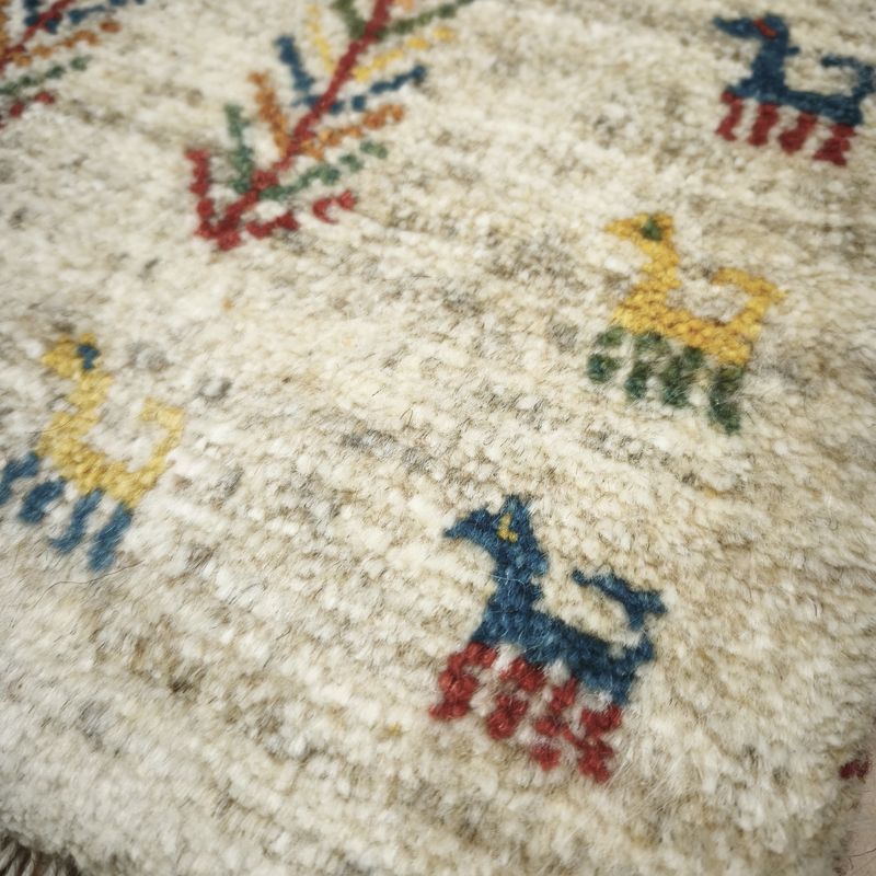 ギャッベ（ギャベ）ラティーフ　40×41cm（BP-12985）