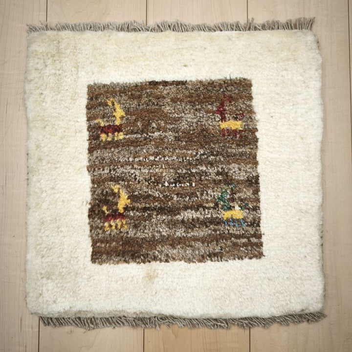 ギャッベ（ギャベ）ラティーフ　41×42cm（BP-12986）