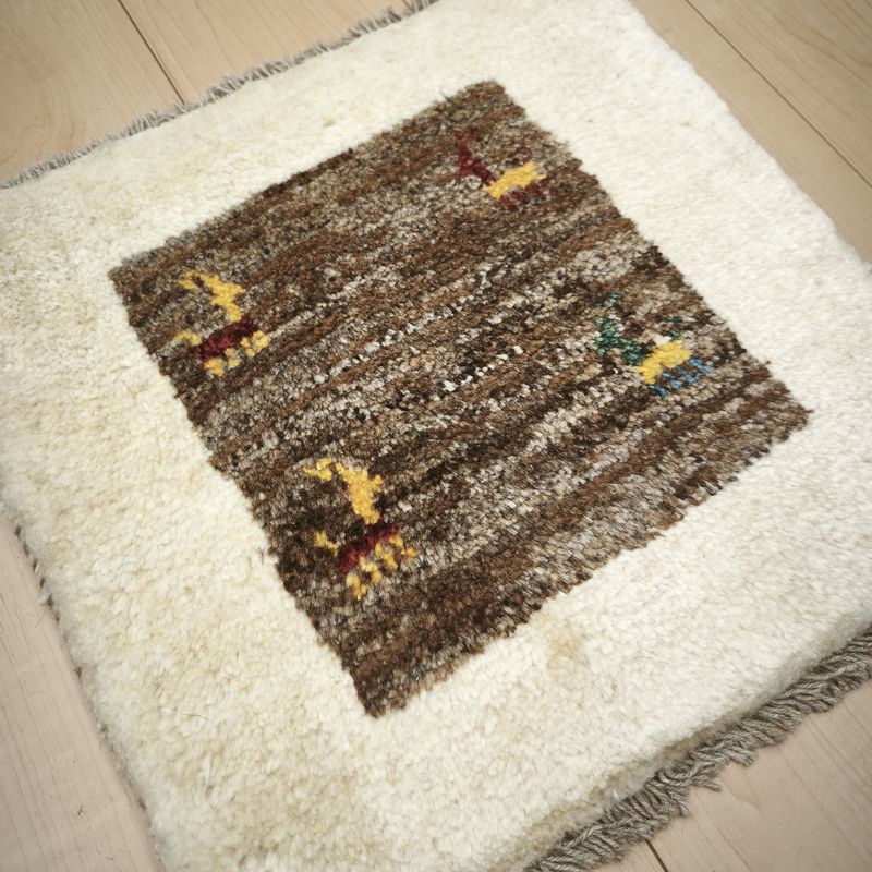 ギャッベ（ギャベ）ラティーフ　41×42cm（BP-12986）