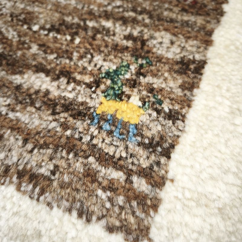 ギャッベ（ギャベ）ラティーフ　41×42cm（BP-12986）