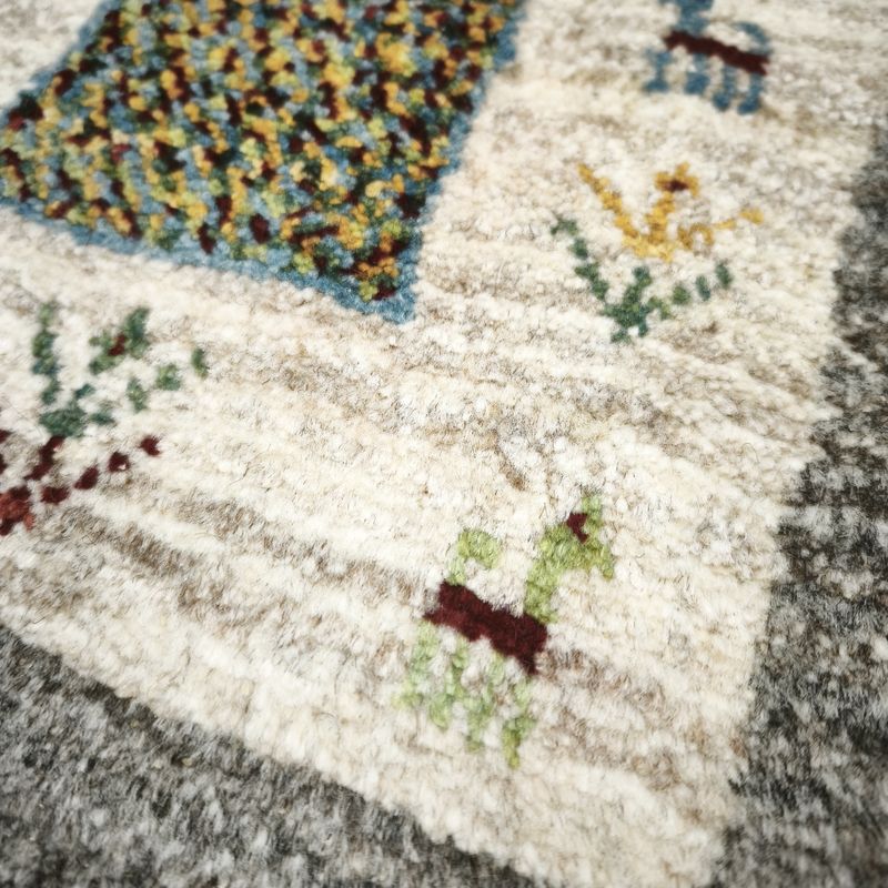 ギャッベ（ギャベ）ラティーフ　39×40cm（BP-12987）