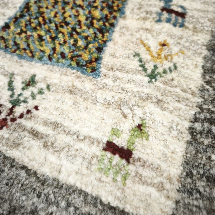 ギャッベ（ギャベ）ラティーフ　39×40cm（BP-12987）