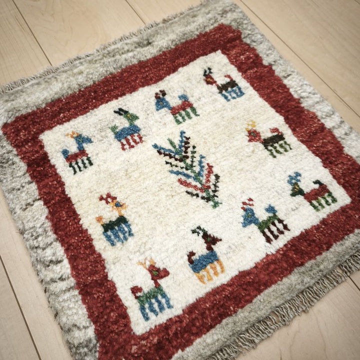 ギャッベ（ギャベ）ラティーフ　40×40cm（BP-12990）