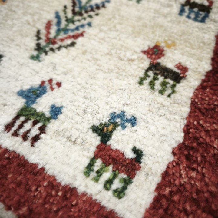 ギャッベ（ギャベ）ラティーフ　40×40cm（BP-12990）