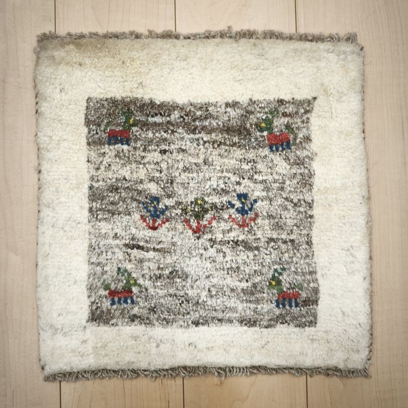 ギャッベ（ギャベ）ラティーフ　40×41cm（BP-12991）