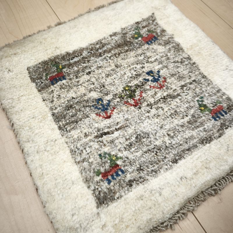 ギャッベ（ギャベ）ラティーフ　40×41cm（BP-12991）