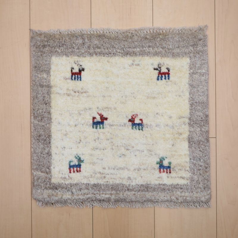 ギャッベ（ギャベ）ラティーフ　41×43cm（BP-12992）