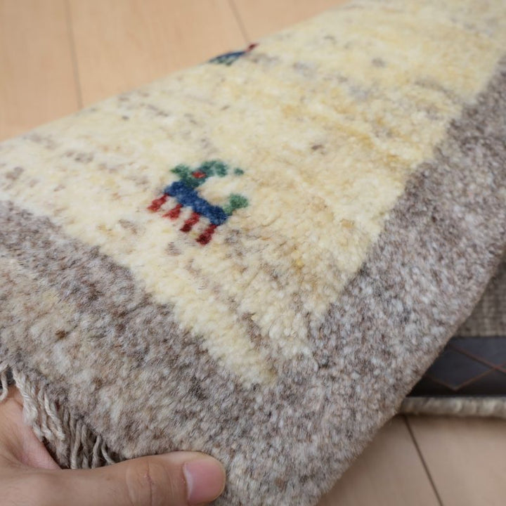 ギャッベ（ギャベ）ラティーフ　41×43cm（BP-12992）