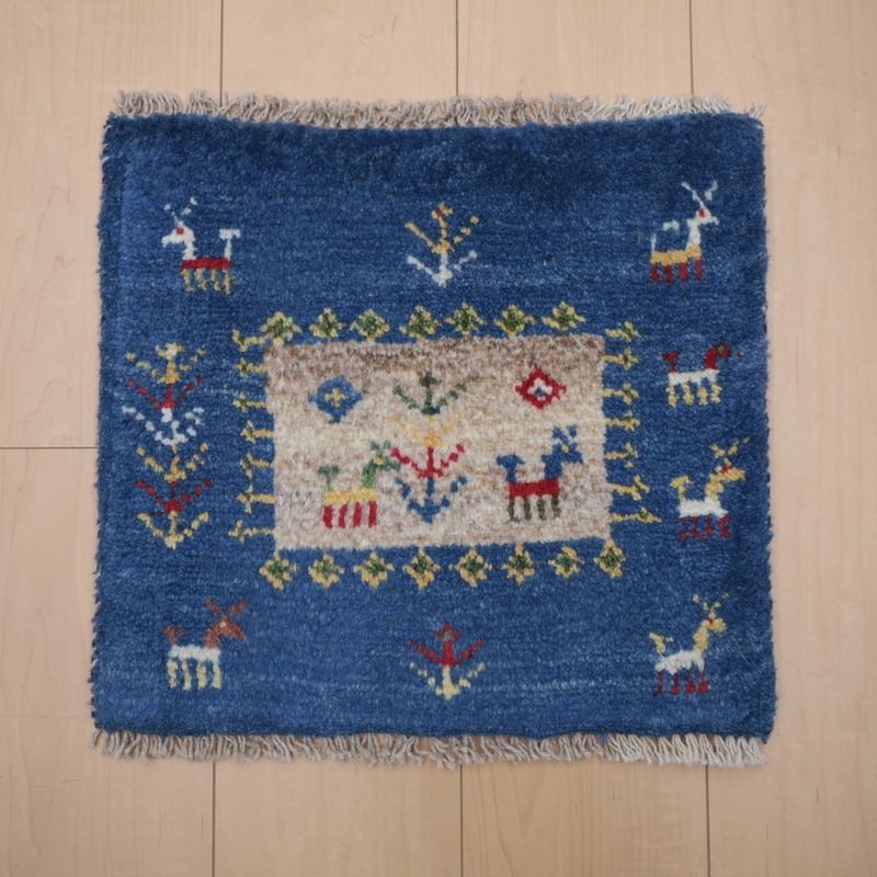 ギャッベ（ギャベ）ラティーフ　38×42cm（BP-12993）