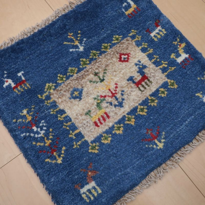 ギャッベ（ギャベ）ラティーフ　38×42cm（BP-12993）