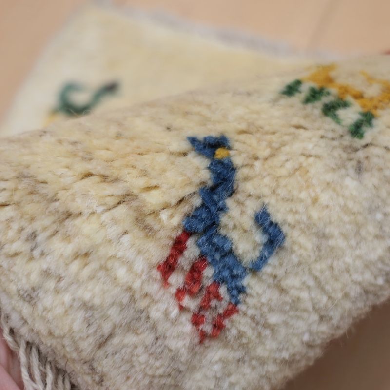 ギャッベ（ギャベ）ラティーフ　39×39cm（BP-12995）