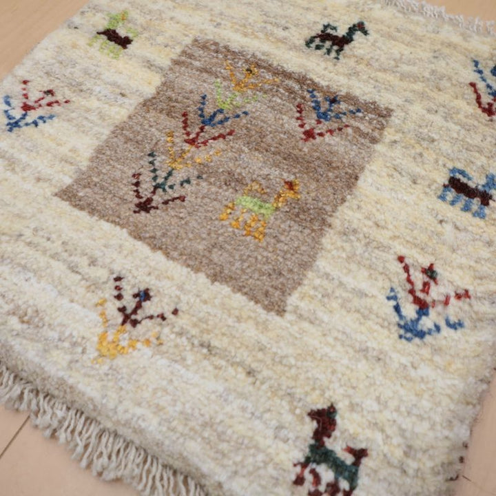 ギャッベ（ギャベ）ラティーフ　41×41cm（BP-12997）