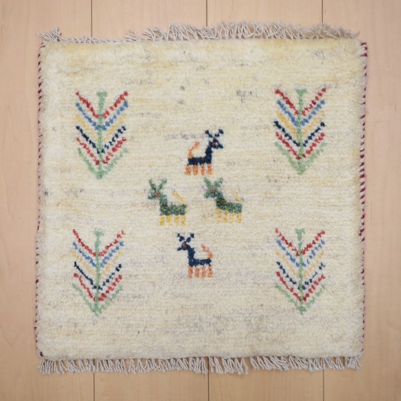 ギャッベ（ギャベ）ラティーフ　42×43cm（BP-13006）