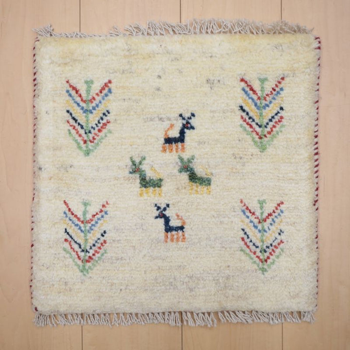 ギャッベ（ギャベ）ラティーフ　42×43cm（BP-13006）